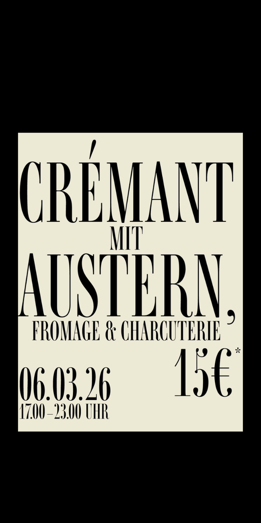 Crémant-Abend mit Austern, Fromage, Charcuterie